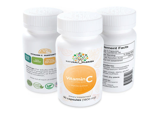 Vitamin C (Ascorbic Acid) 90 Vegan Capsules 1800mg per serving