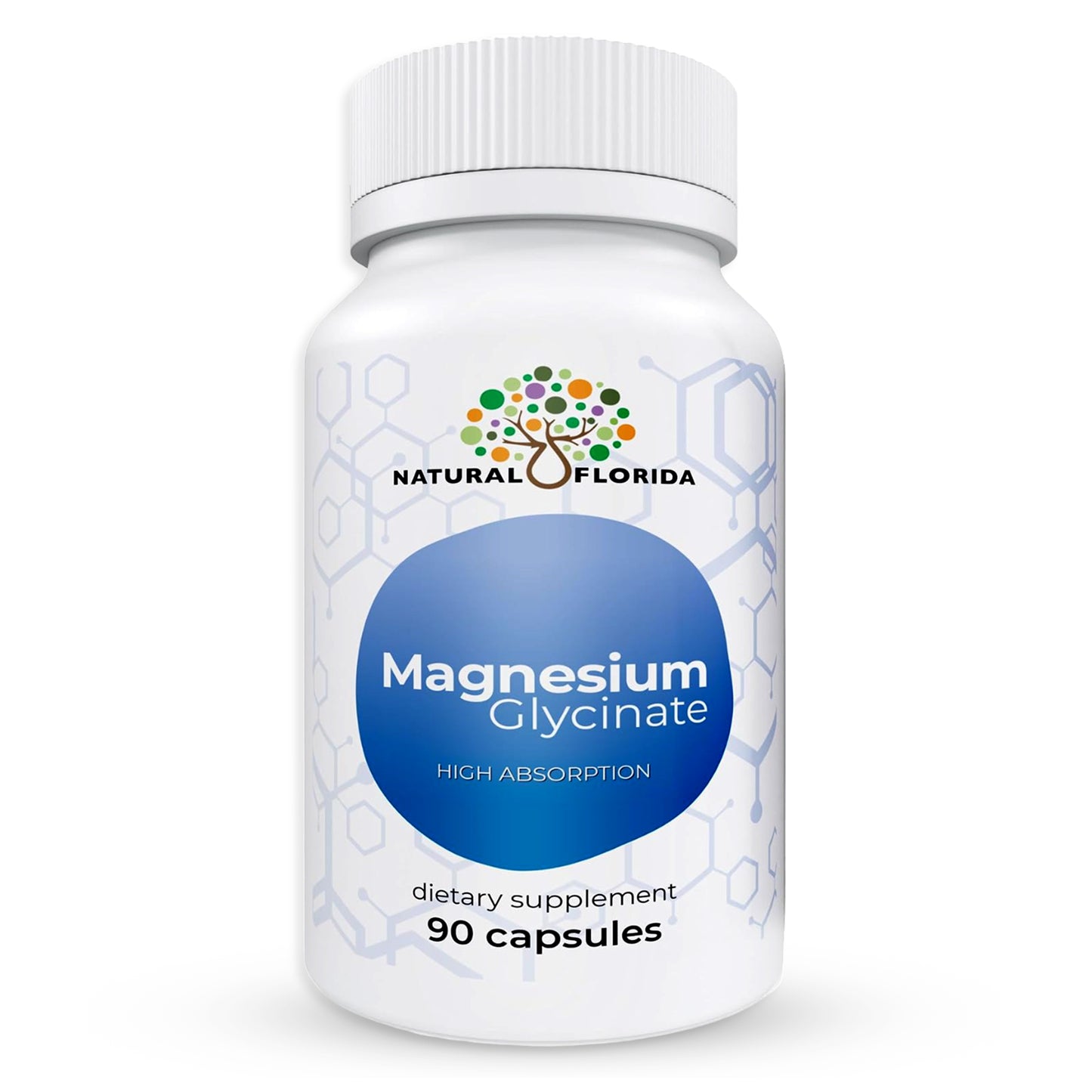 Magnesium Glycinate - Supplement to Support Stress Relief, Sleep, Heart Health, Nerves, Muscles, and Metabolism 90 Vegan Capsules - 220mg per serving