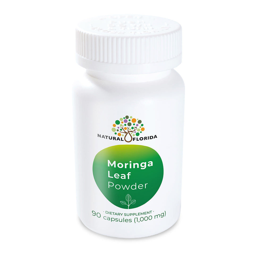 Moringa Leaf Powder Premium Quality- 90 Vegan Capsules - Natural Florida - Made in USA