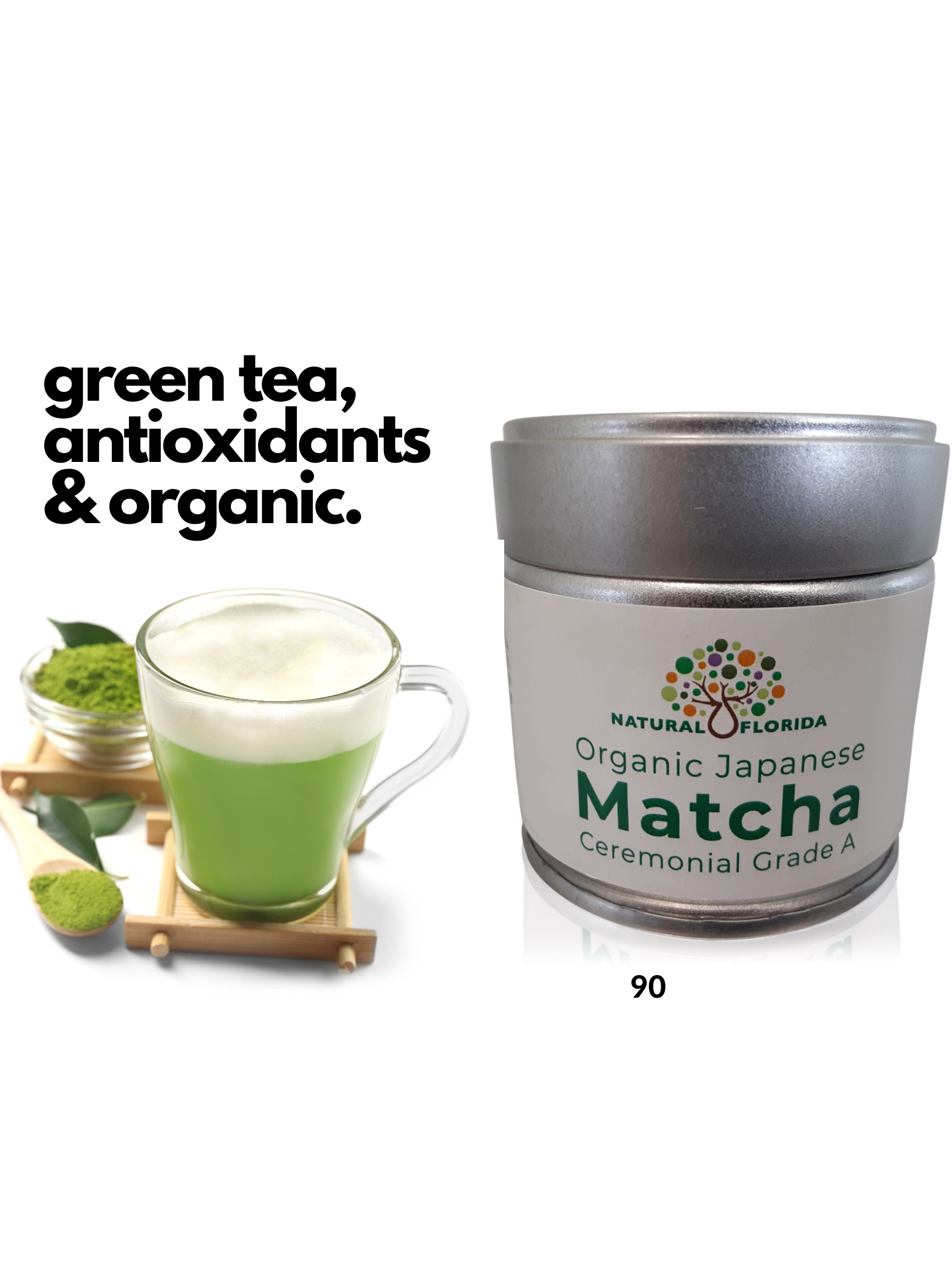 Matcha Ceremonial Grade Tea. Organic. Vegan. nonGMO. FREE Shipping. Natural Florida quality