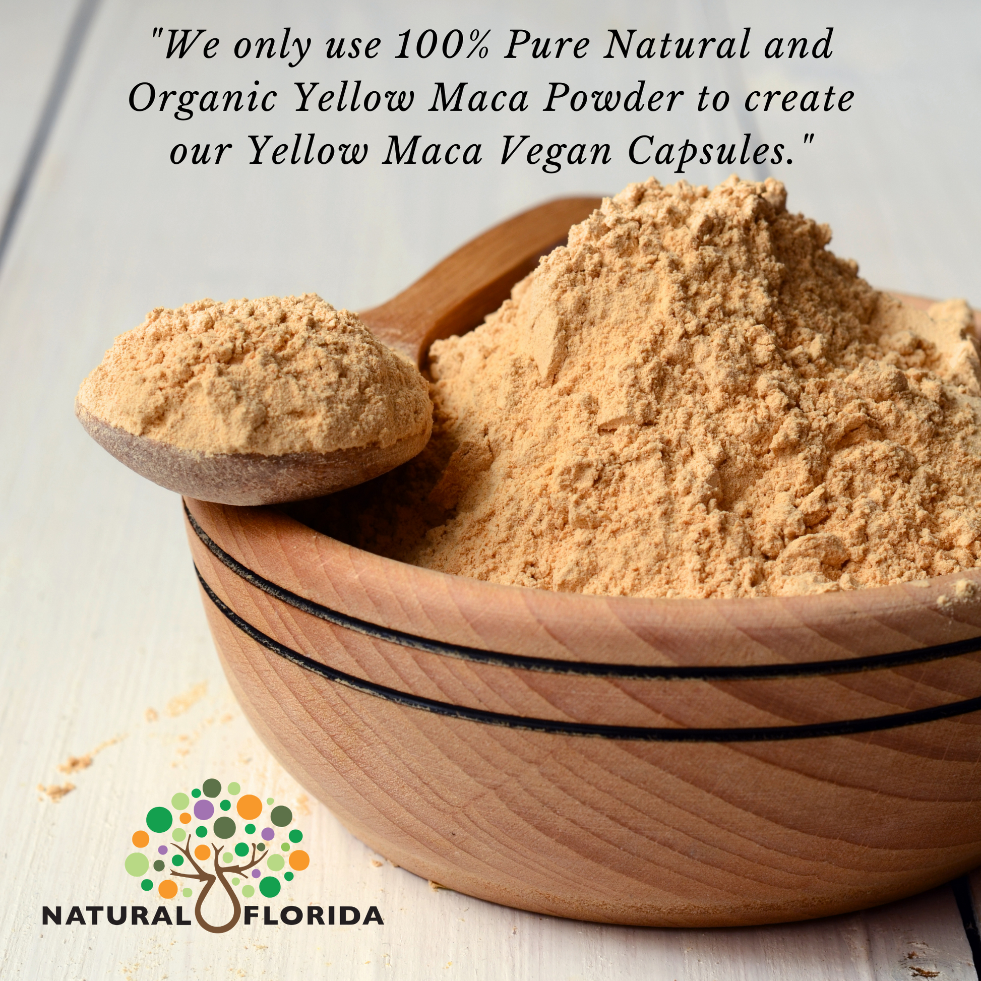 Benefits of Yellow Maca root powder 90 Vegan Capsules Natural Florida